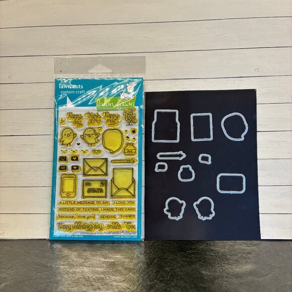 Lawn Fawn Stamps and Dies  Love Letters - Picture 1 of 3